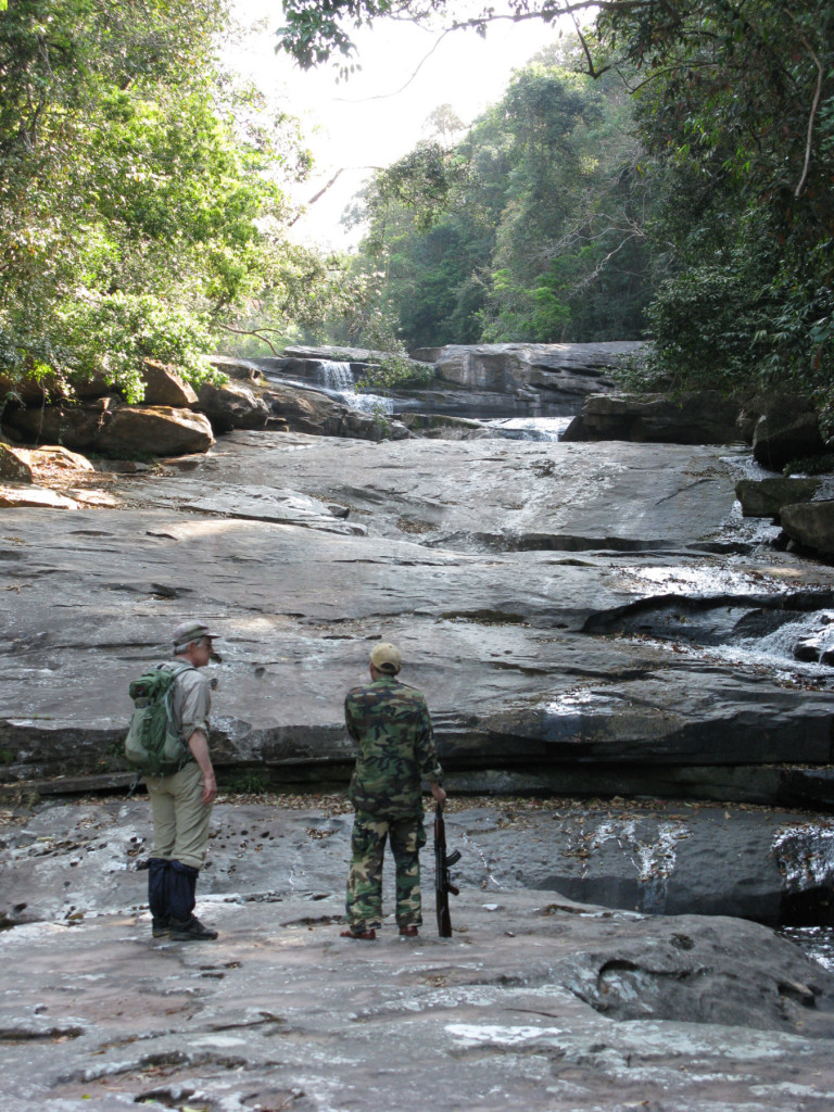 Climbing a Nam Nyang tributary