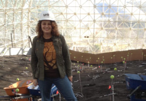 Alaina Levine standing in the Biosphere 2, a research facility of the University of Arizona.