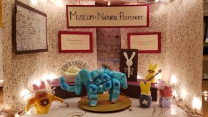 Peeps diorama showing the Museum of Natural Peepstory