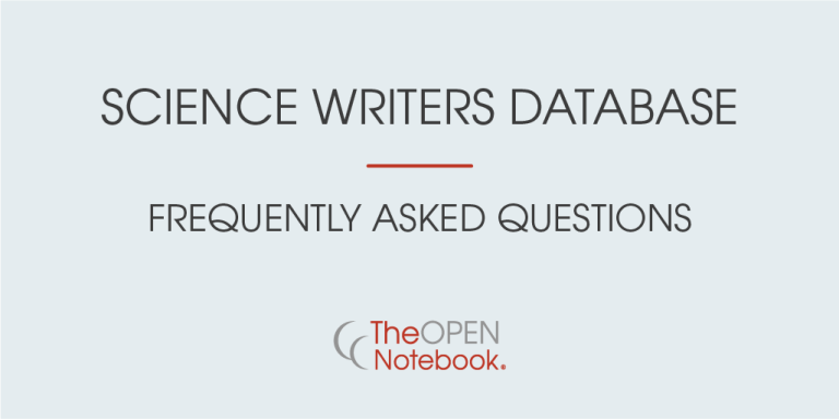 Science Writers Database — Frequently Asked Questions