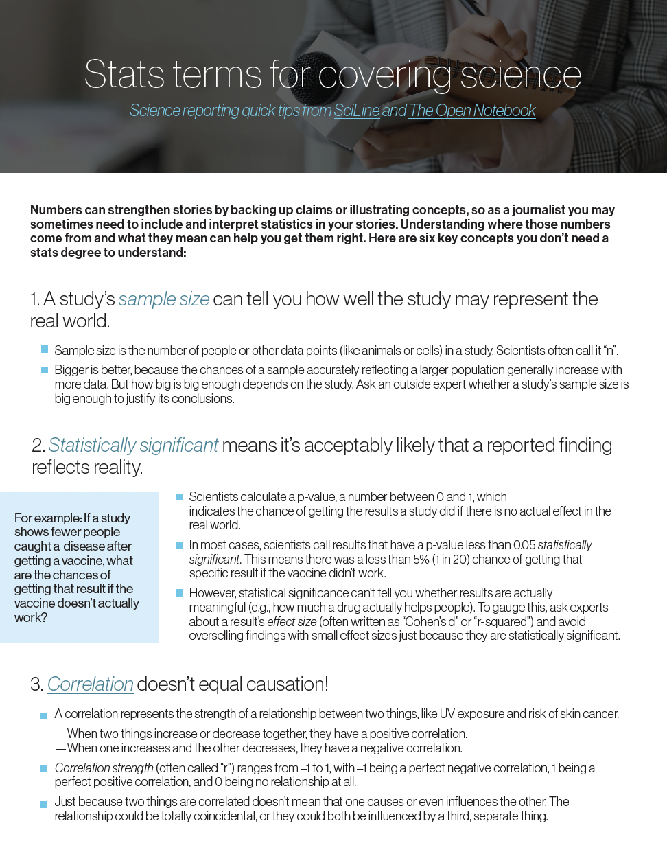 PDF of STATS FOR COVERING SCIENCE