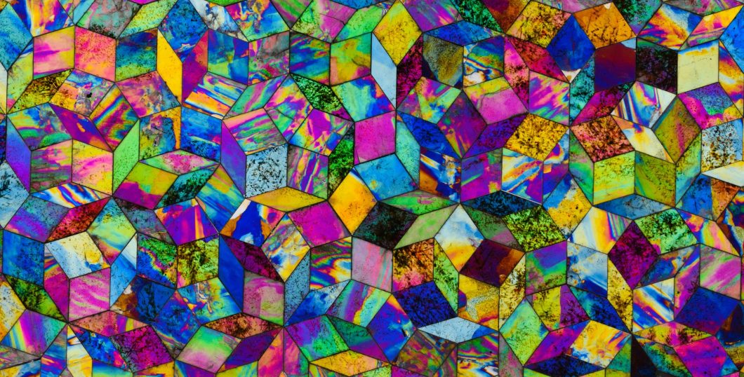 A colorful kaleidoscopic display.