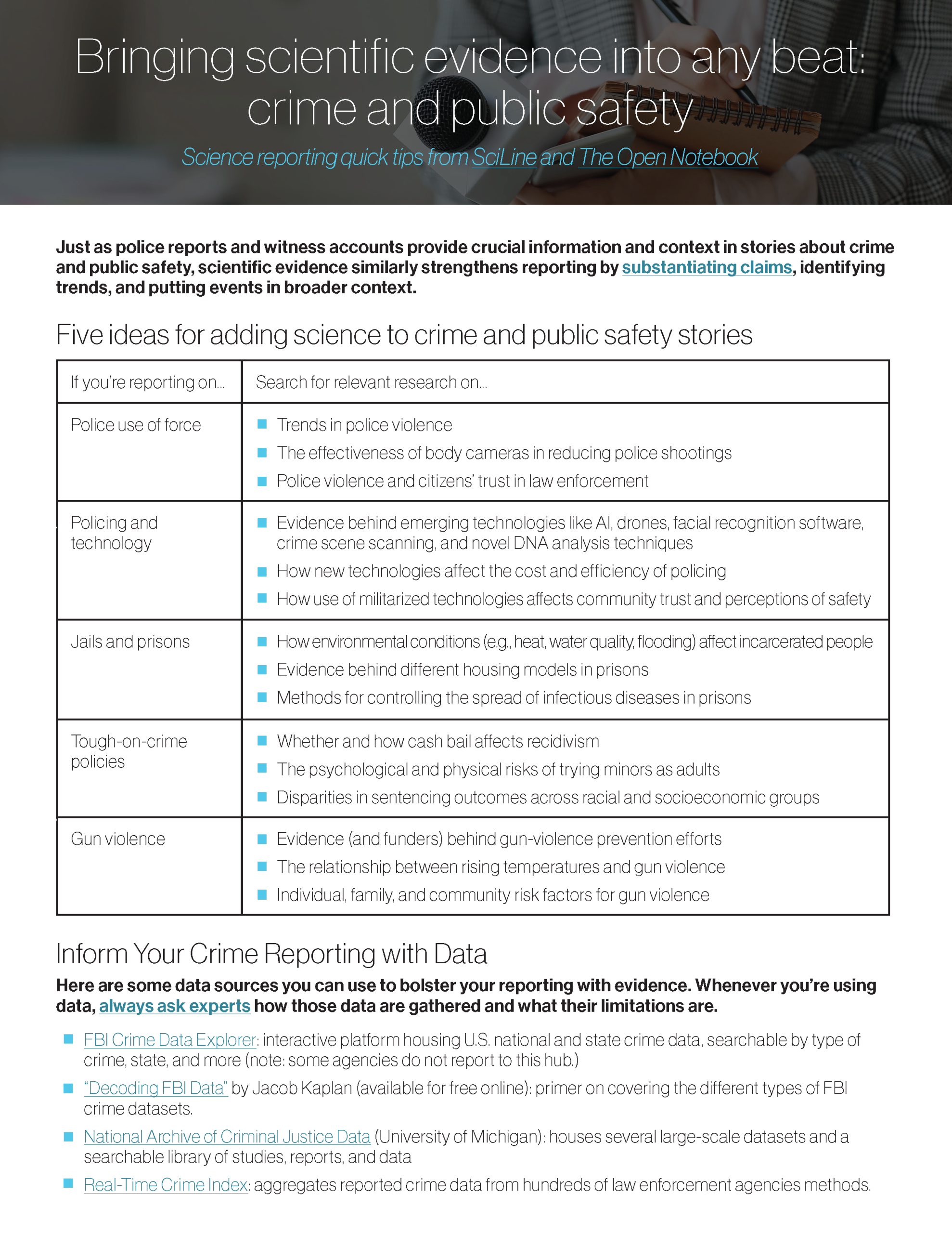 PDF of BRINGING SCIENTIFIC EVIDENCE INTO ANY BEAT: CRIME AND PUBLIC SAFETY